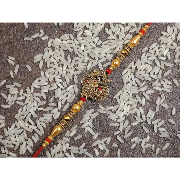 ❤️Men Gold Ventures Greeting  Thread Gifts for Indian Rakhi Raksha Bandhan - Picture 2 of 8